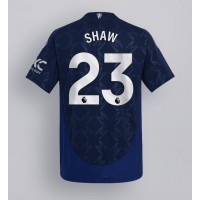 Maglia Calcio Manchester United Luke Shaw #23 Seconda Divisa 2024-25 Manica Corta